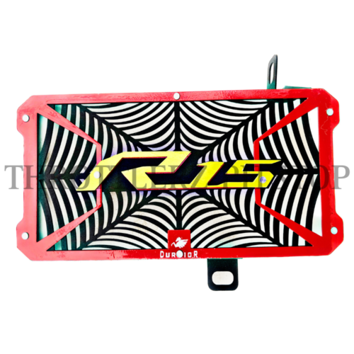 R15 RADIATOR GUARD LOGO NEON – SPIDER (RED)