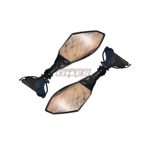 MIRROR W/INDICATOR- DOUBLE : CARBON