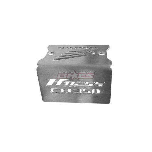 DISC OIL CAP HONDA H’NESS CB350 :SILVER FRONT