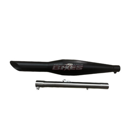 RED ROOSTER METEOR/REBORN 350 RUMBLER MATTE BLACK EXHAUST 49C