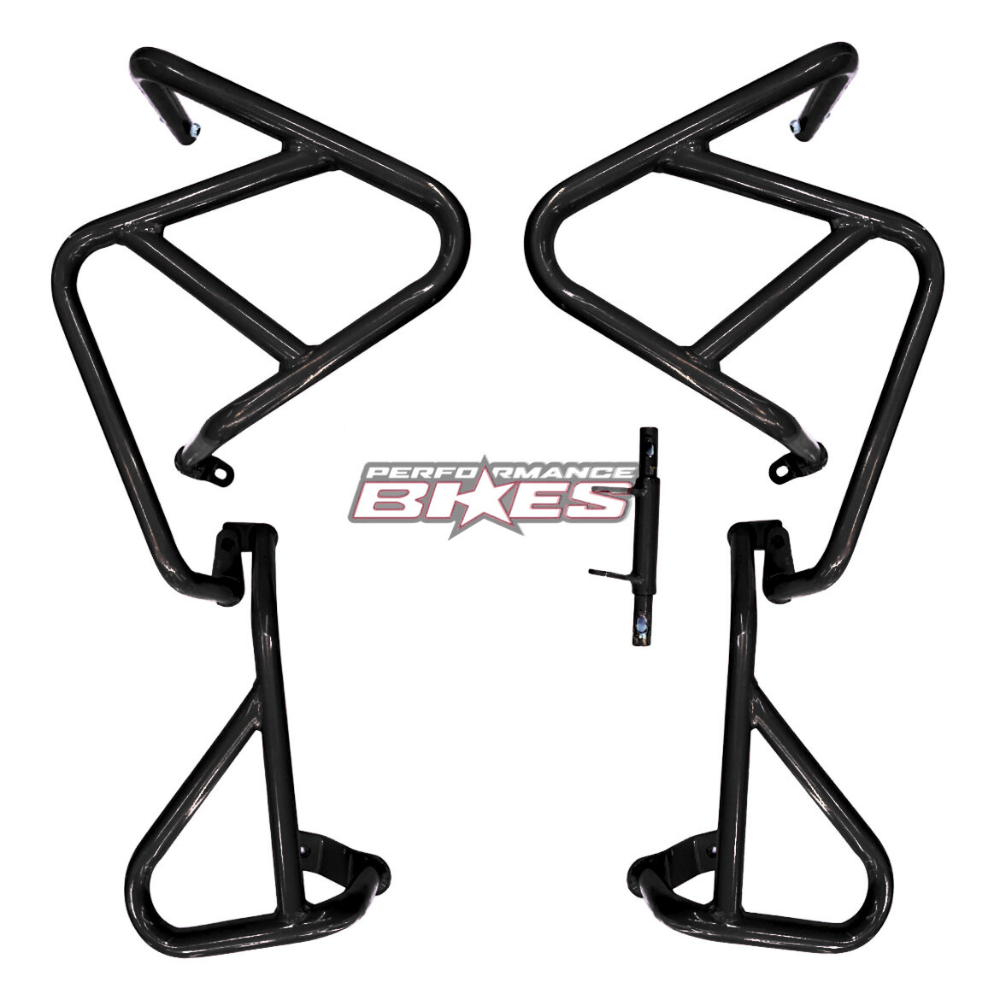 KTM ADVENTURE UPPER/LOWER CRASHGUARD:BLACK 211B