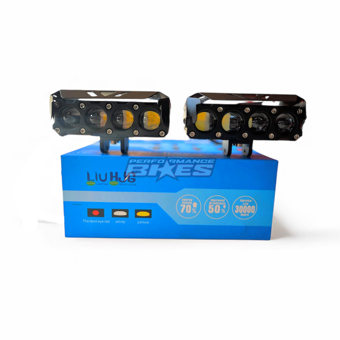 HJG 4LENS FOG LIGHT W/HARNESS