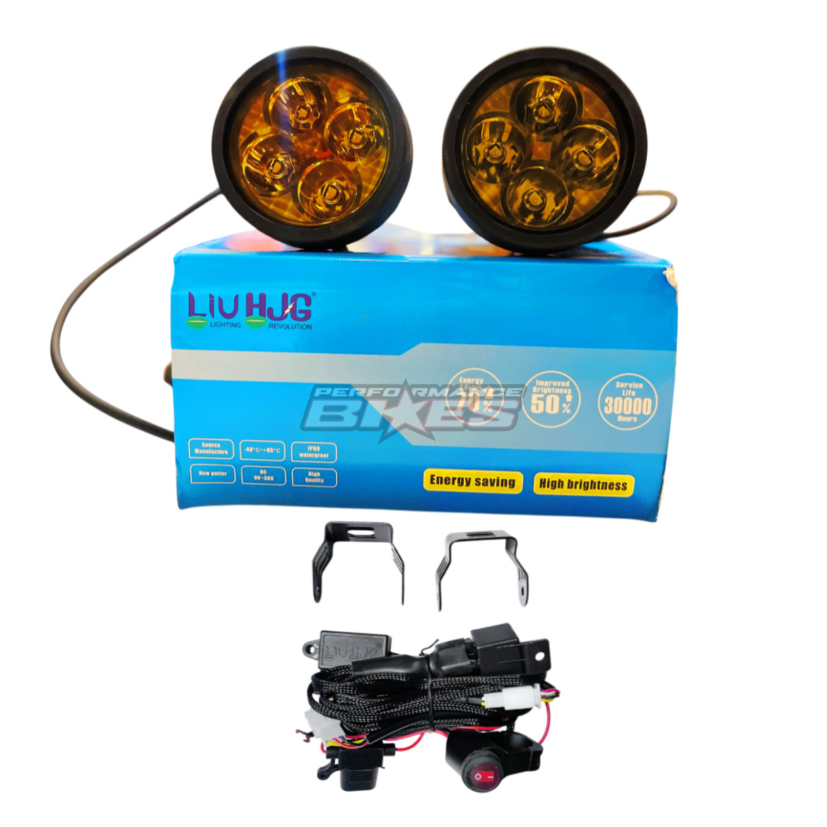 HJG FOG LAMP 4/4 ROUND WIRING HARNESS
